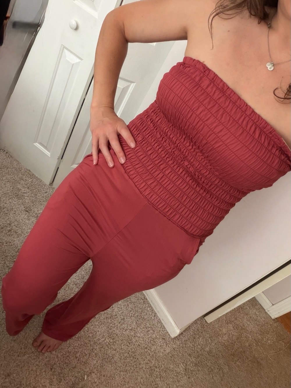 Smocked Jumpsuit